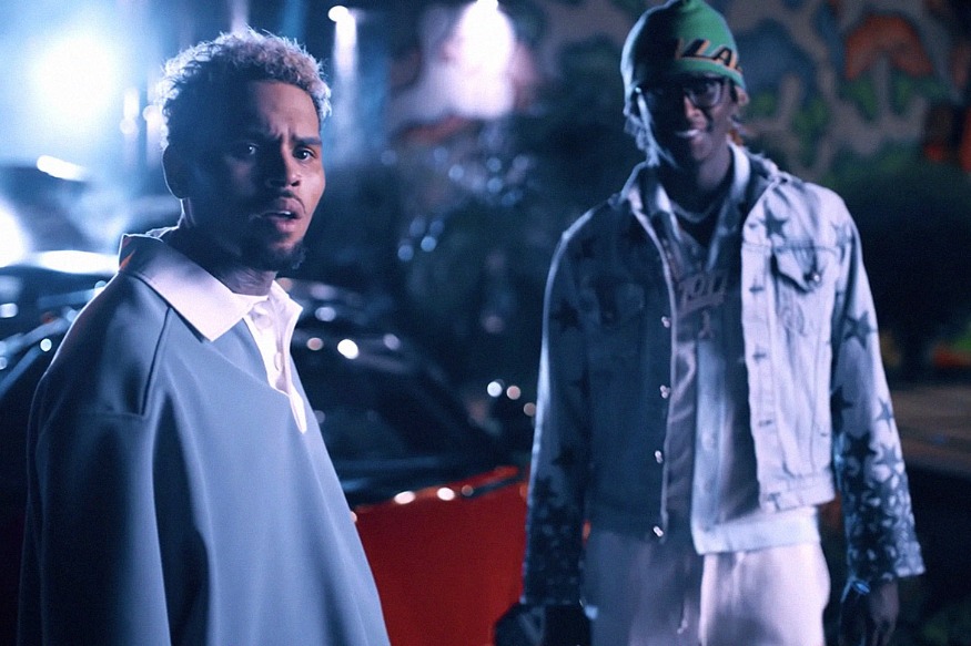 Chris Brown and Young Thug meet Future, Lil Durk and Mulatto in the remix of "Go Crazy"